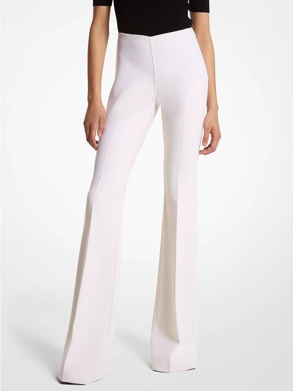 Michael Kors Collection Brooke Double Crepe Sablé Flared Pants